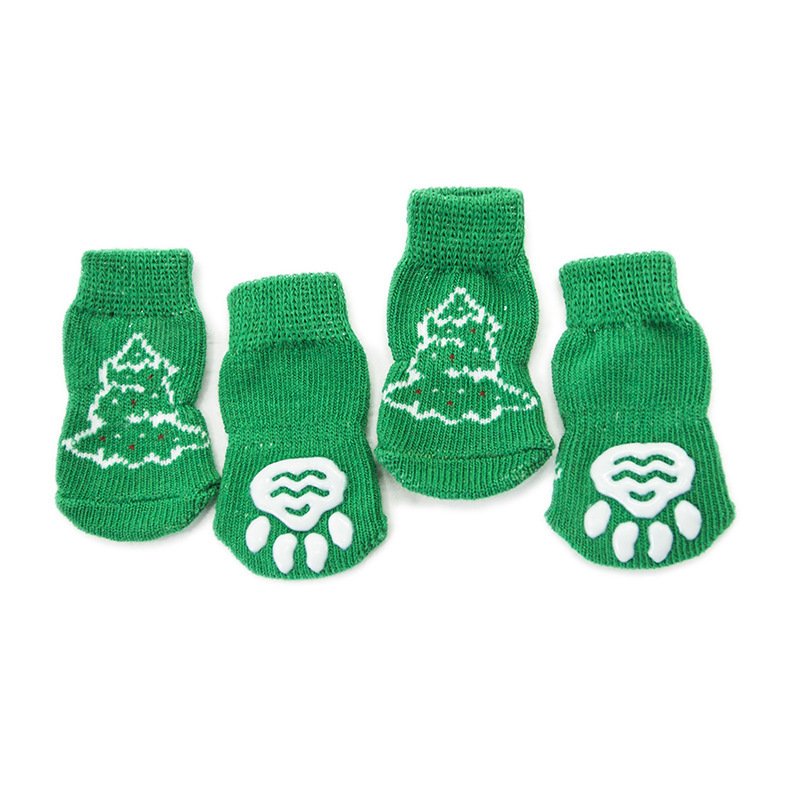 Non-slip cotton dog socks set of four (photo 3)