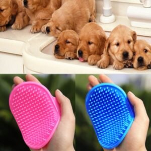 Silicone dog bath brush (photo 1)