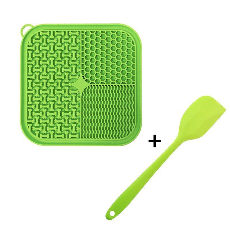 Silicone lick mat for dogs with suction cups — anxiety relief slow feeder treat pad