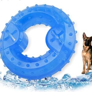 Freezable puppy teething ring chew toy - Frozen cooling teething ring toy for puppies — chill chew toy for teething relief